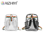Transparent PVC School Bookbags Student Girls Beach Travel Bag