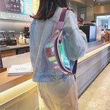 Transparent PVC Shoulder Bags Women Jelly Bags Purse Solid Handbags