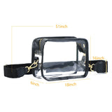 Transparent PVC Square Outdoor Phone Bag with Shoulder Strap