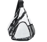 Transparent PVC Waterproof Crossbody Bag Sports Travel Chest Pack