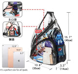 Transparent PVC Waterproof Crossbody Bag Sports Travel Chest Pack