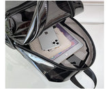Transparent PVC Women Backpack Summer Waterproof Beach Bag Tassels