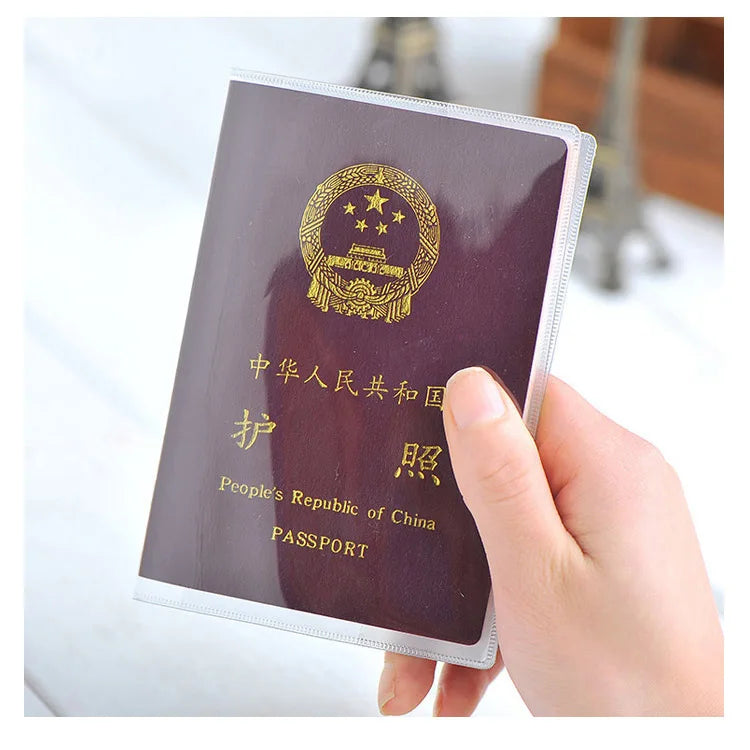 Transparent Passport Cover on Waterproof Document Bags