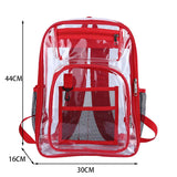 Transparent School Bag for Women Men See Through Backpacks Large Capacity