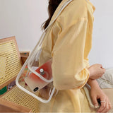 Transparent Shoulder Bags Women Underarm Mini Bag Summer All-match