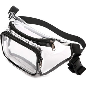 Transparent Soft Pvc Waist Bag Anti Splash Material Women'S Bag Chest Bag
