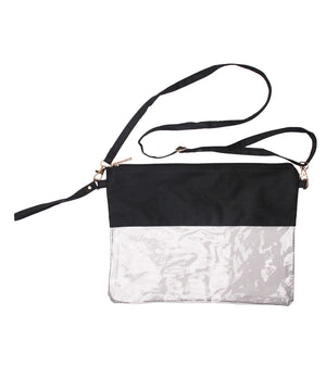 Multicolor Transparent Stadium Bag Clear Game Pouch Zipper Crossbody Wristlet