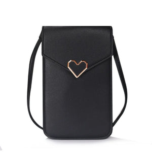 Transparent Touch Screen Mobile Phone Bag Lock Love Messenger Bag
