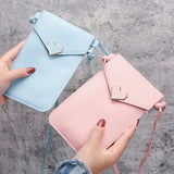 Transparent Touch Screen Mobile Phone Bag Lock Love Messenger Bag