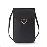 Transparent Touch Screen Mobile Phone Bag Lock Love Messenger Bag