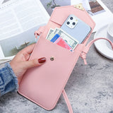 Transparent Touch Screen Mobile Phone Bag Lock Love Messenger Bag