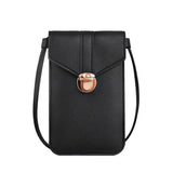 Retro Mobile Phone Bag Women PU Chain Messenger Bags Small Flap Bag