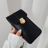Retro Mobile Phone Bag Women Chain Messenger Bag Small Flap Bag