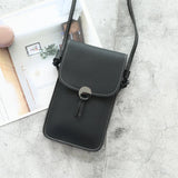 Transparent Touch Screen Retro Mobile Phone Bag Women PU Chain Messenger Bags Sm