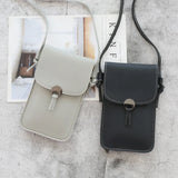 Transparent Touch Screen Retro Mobile Phone Bag Women PU Chain Messenger Bags Sm