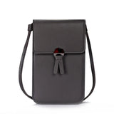 Transparent Touch Screen Retro Mobile Phone Bag Women PU Chain Messenger Bags