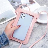 Retro Mobile Phone Bag Women PU Chain Messenger Bags