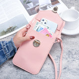 Retro Mobile Phone Bag Women PU Chain Messenger Bags