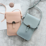 Transparent Touch Screen Retro Mobile Phone Bag Women PU Chain Messenger Bags Sm