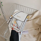 Transparent Touchable Cell Phone Pocket Shoulder Bag for Women Ladies