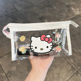 Transparent Waterproof Cosmetic Bag PVC Large Capacity Travel Wash