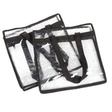 Clear Waterproof PVC Tote Bag Travel Beach Bag Reusable Shoulder Bag