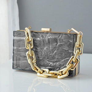 Transparent Wedding Clutch Jell Party Bag Acrylic Handbag