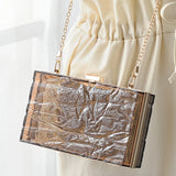 Transparent Wedding Clutch Jell Party Bag Acrylic Handbag