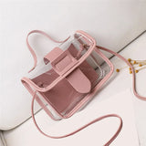 Transparent Woman Shoulder Bags Small Ladies Jelly Candy Hasp Handbag