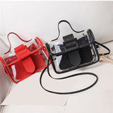 Transparent Woman Shoulder Bags Small Ladies Jelly Candy Hasp Handbag