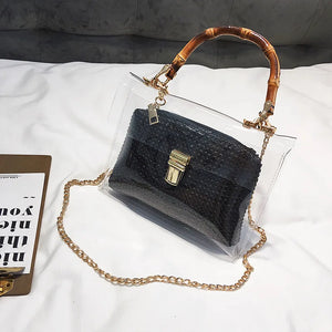 Women Hand Bags Chain Straw Bag Lady Travel Beach Shoulder Cross Body Bag