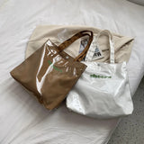 Transparent Jelly Bag Large Capacity Shopping Tote