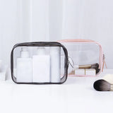 Transparent Women Travel Makeup Bags Clear Zipper Cosmetic Case