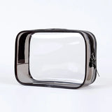 Transparent Women Travel Makeup Bags Clear Zipper Cosmetic Case
