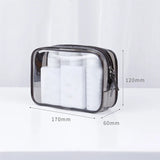 Transparent Women Travel Makeup Bags Clear Zipper Cosmetic Case