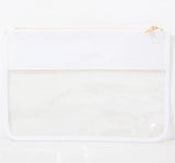 Transparent Women's Cosmetic Bag PVC Nylon Waterproof Makeup Bag
