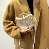 Shell Shape Party Clutch Bag Evening Bag Crossbody Bag for Women
