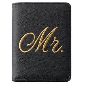 Trassory Gift Travel Wedding Couple Mr Mrs Rfid Passport Holder Case Cover