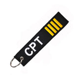Embroidery Luggage Tag Keychain Pilot Travel Bag Tag