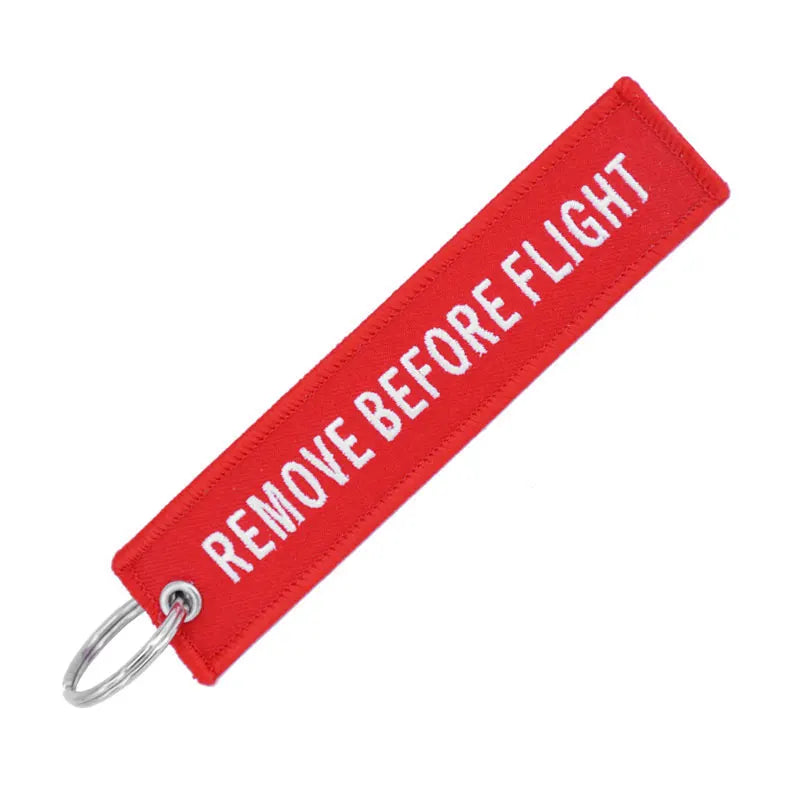 Embroidery Luggage Tag Keychain Pilot Travel Bag Tag