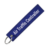 Embroidery Luggage Tag Keychain Pilot Travel Bag Tag