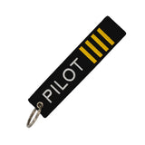 Embroidery Luggage Tag Keychain Pilot Travel Bag Tag