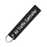 Embroidery Luggage Tag Keychain Pilot Travel Bag Tag