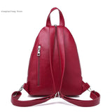 Travel Backpack Chain Tassel Women Bag Soft Pu Leather Multifunctional