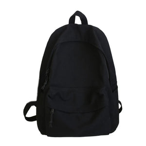 Large Capacity Travel Backpack for Men and Women Solid School Daypack