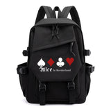Alice In Borderland Print Backpack High-capacity Schoolbag