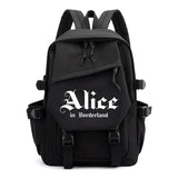 Alice In Borderland Print Backpack High-capacity Schoolbag