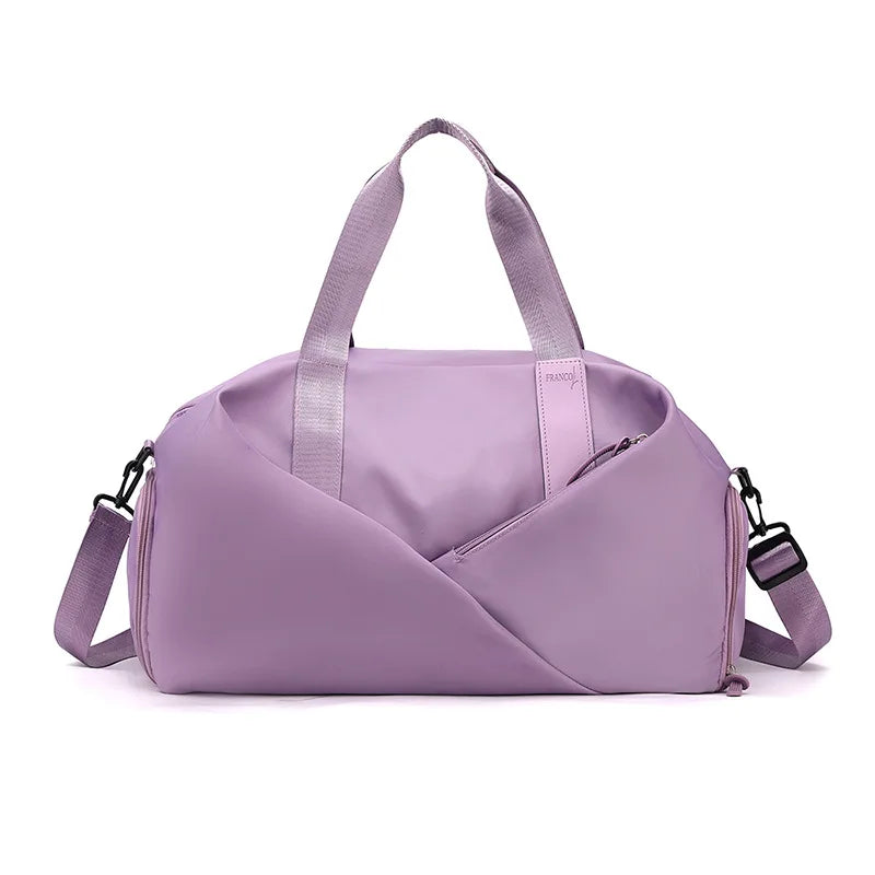 Large Capacity Travel Bag with Wet/Dry Separation for Fitness and Swimming