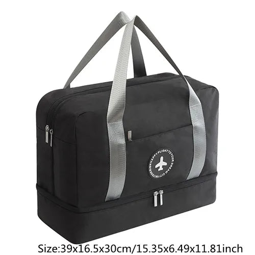 Large Capacity Travel Bag with Wet/Dry Separation, Fitness and Swimming Bag