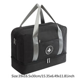 Large Capacity Travel Bag with Wet/Dry Separation, Fitness and Swimming Bag